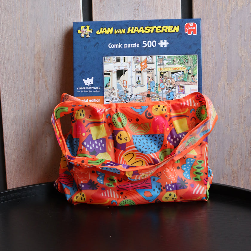 Cadeauset Jan van Haasteren puzzel en handige vouwtas