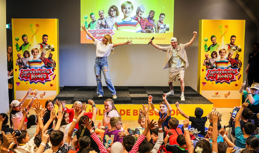 Kindervoorpremière film 'Superkrachten voor je Hoofd' in Madurodam