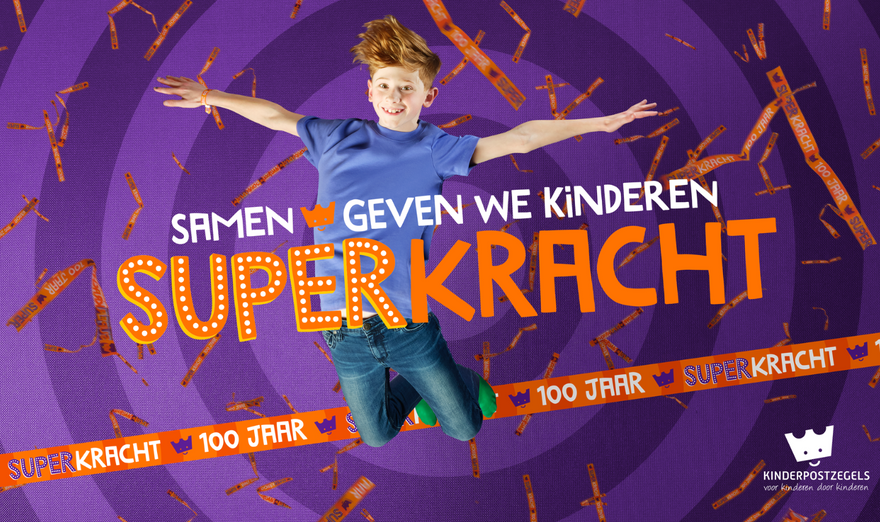 Kinderpostzegels lanceert campagne: 'Samen geven we kinderen superkracht'