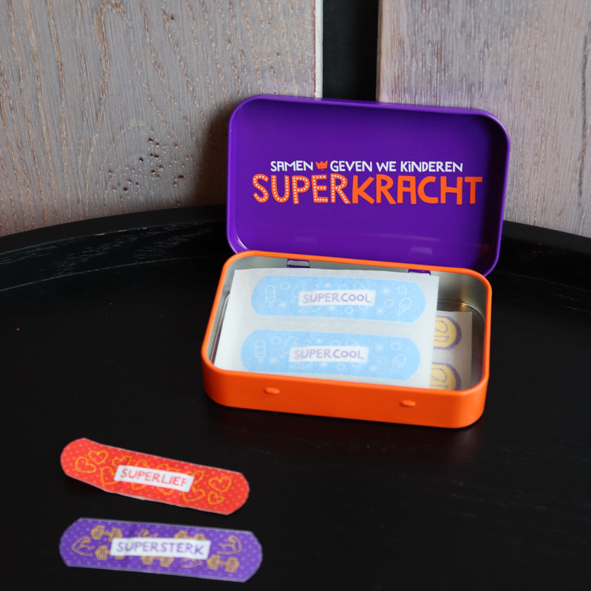 Vrolijk pleisterblikje