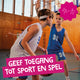 Donatie van 10 euro voor toegang tot sport en spel