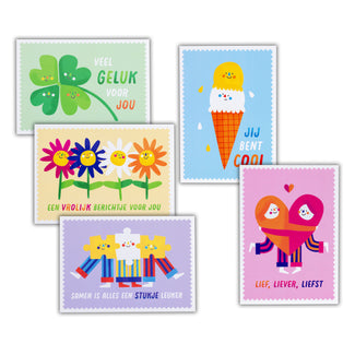 Cards and children's stamps