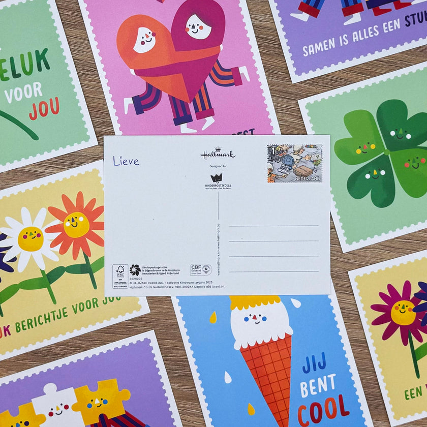 Kaarten en kinderpostzegels